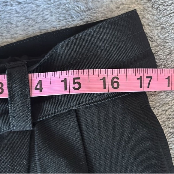 Nine West Rayon High Waist Pleated Tapered Cargo Pants in Black Size‎ Large EUC - Picture 9 of 12